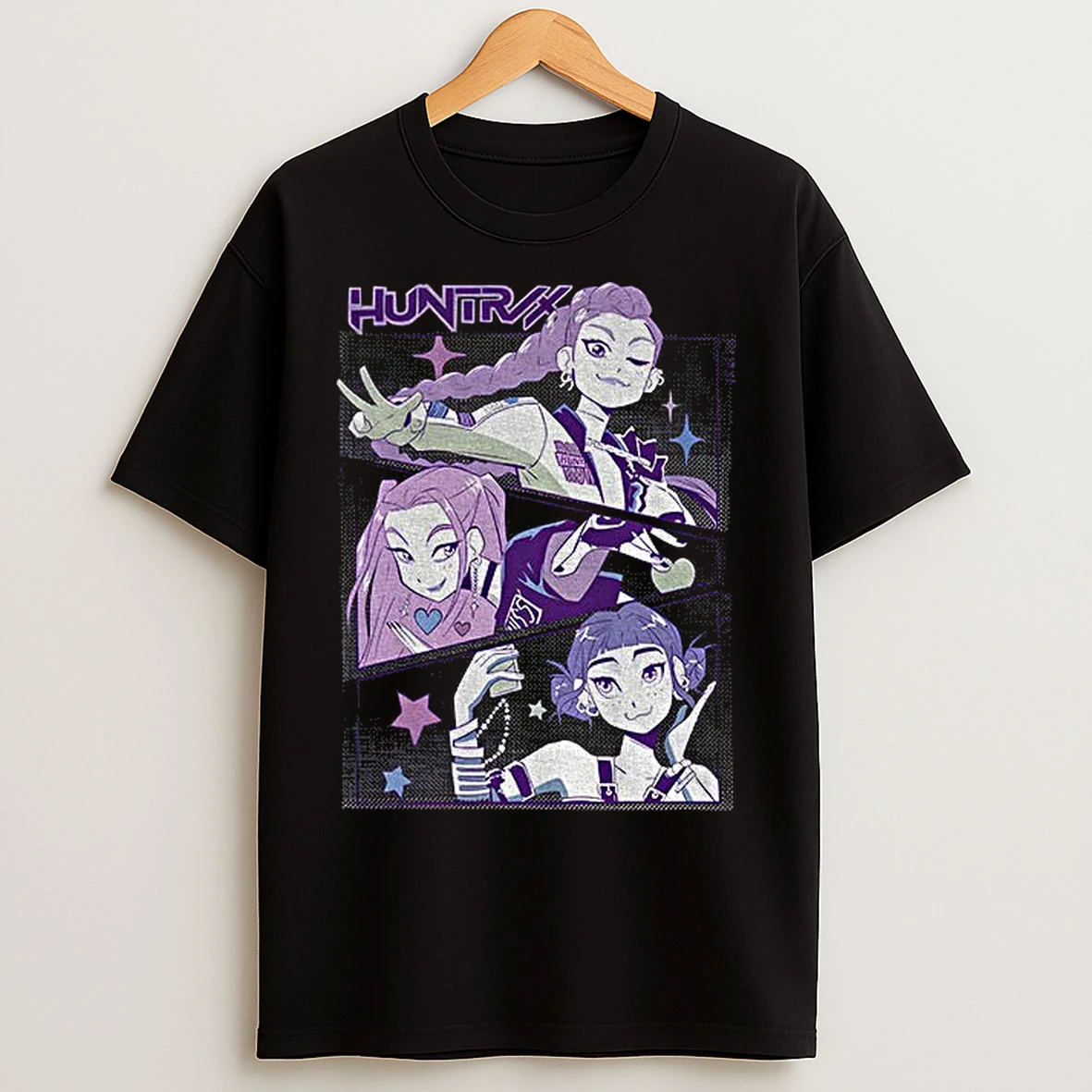 Classic Kpop Demon Hunters Kawaii Cartoon Merry Christmas T Shirts