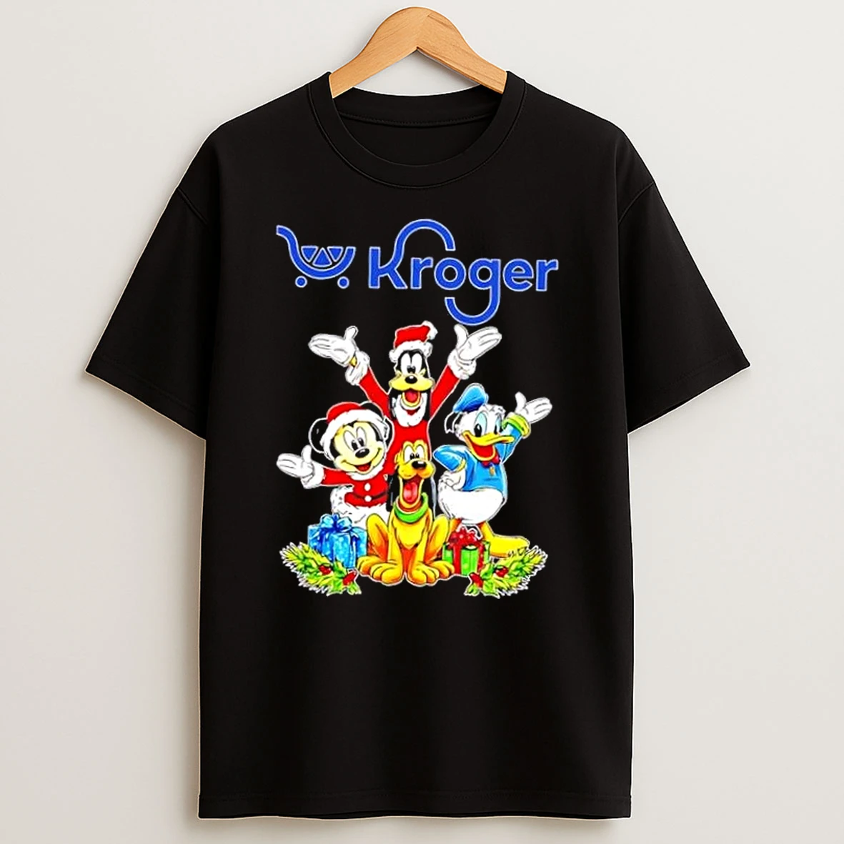 Classic Kroger X Team Mickey Merry Christmas T Shirts