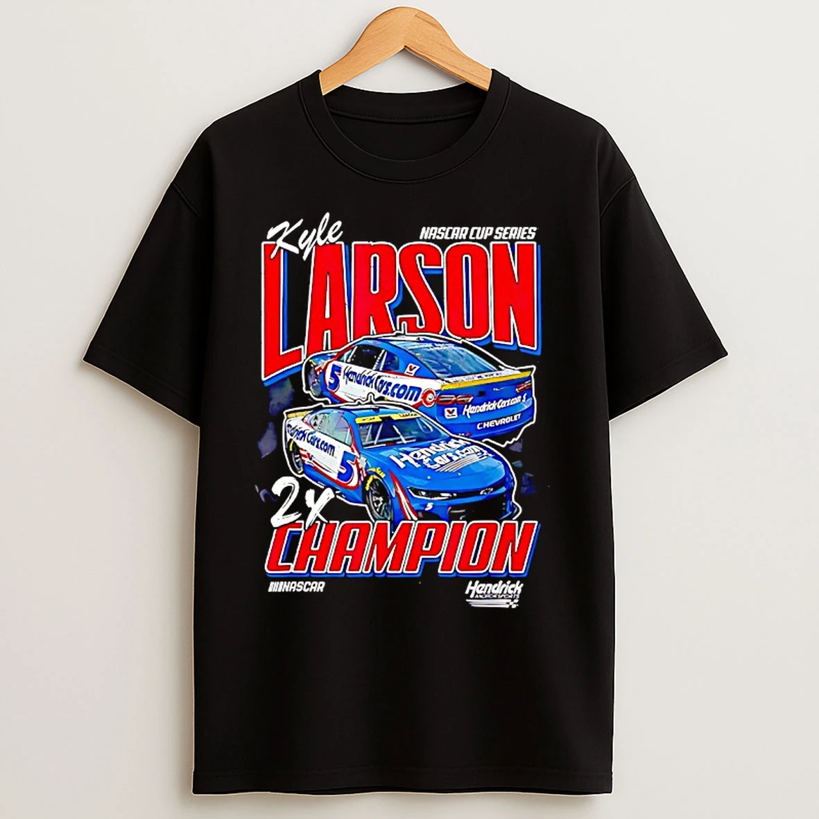Classic Kyle Larson Hendrick Motorsports Nascar Series 2x Champion T Shirts