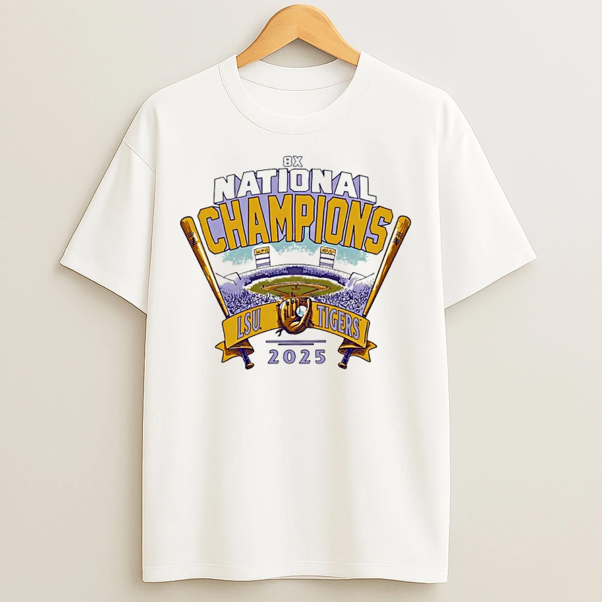 Classic Lsu Tigers 2025 Baseball National Champions 8x T Shirts