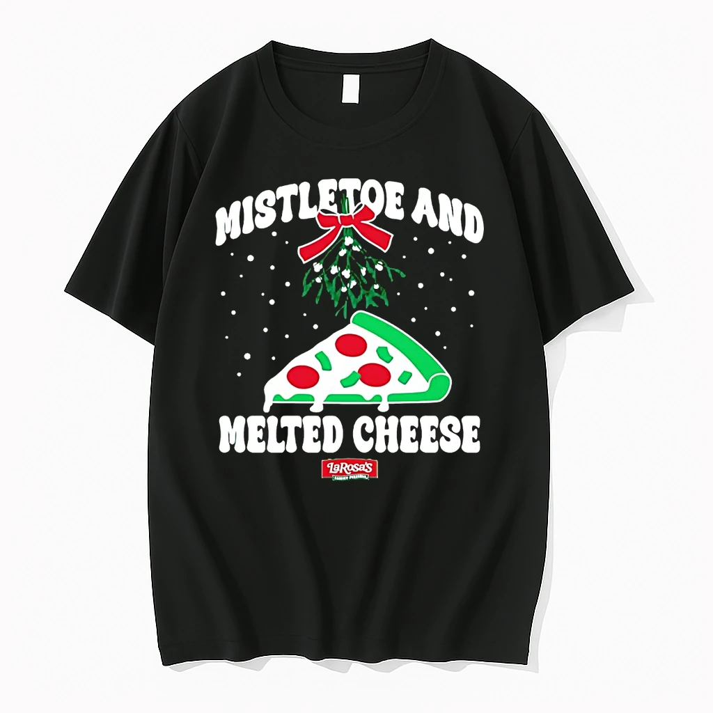 Classic Larosas Mistletoe And Melted Cheese Christmas T Shirts