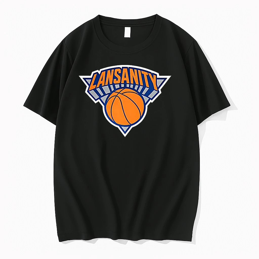 Classic Lansanity New York Knicks Basketball Logo Style T Shirts