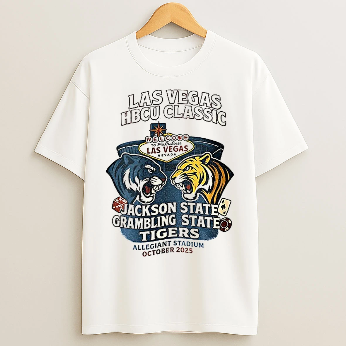 Classic Las Vegas Hbcu Classic Jsu Vs Grambling Allegiant Stadium October 2025 T Shirts