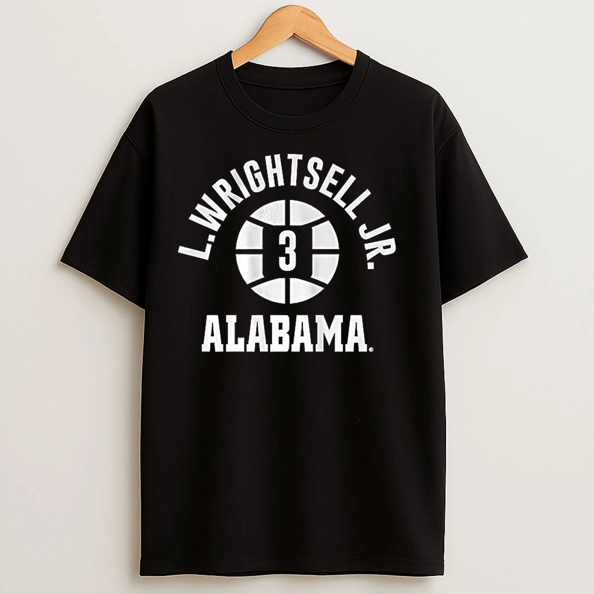 Classic Latrell Wrightsell Jr Alabama Crimson Tide Basketball Name Number 3 Ball T Shirts