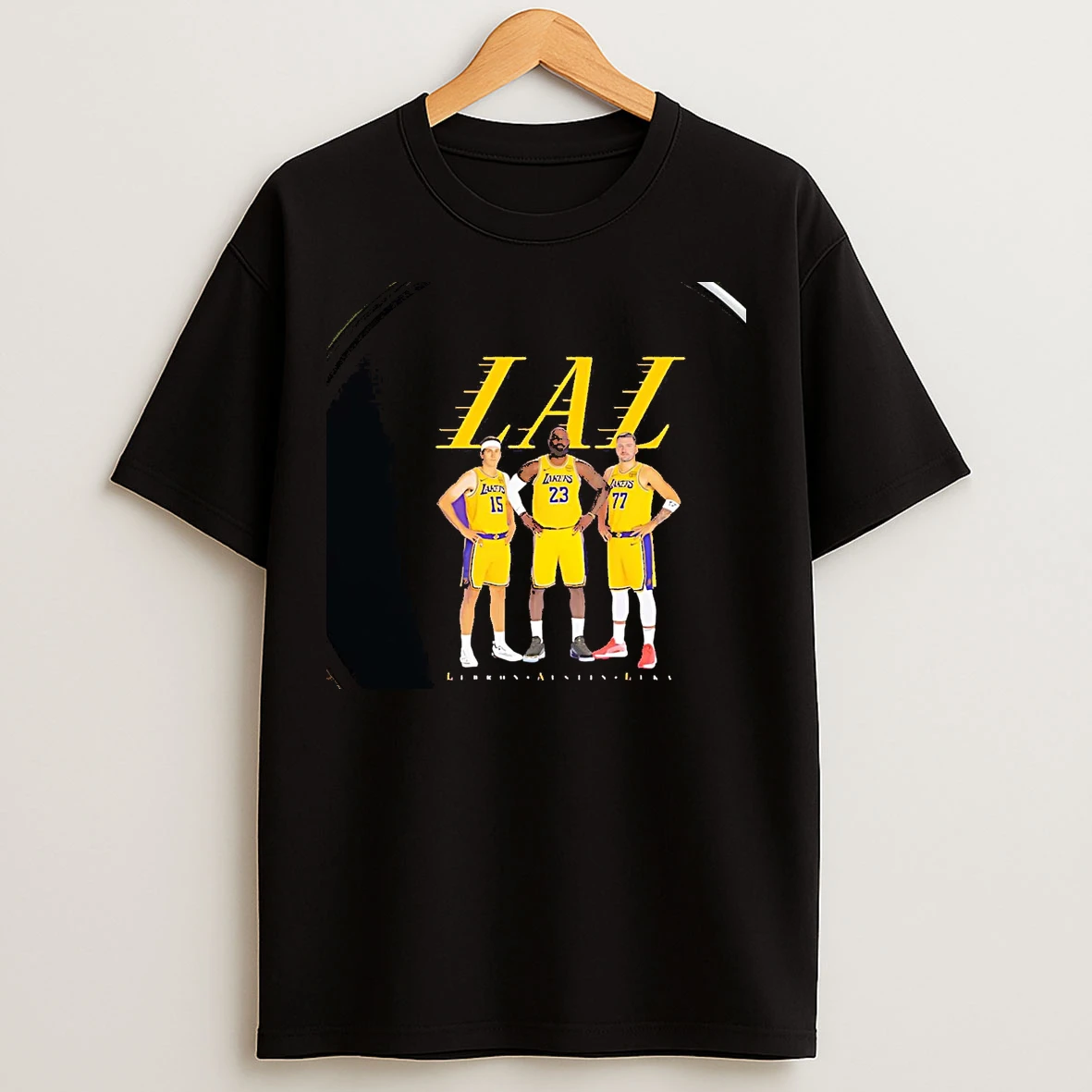 Classic Lebron Austin Reaves And Luka Doncic Trio Los Angeles Lakers Chriast T Shirts