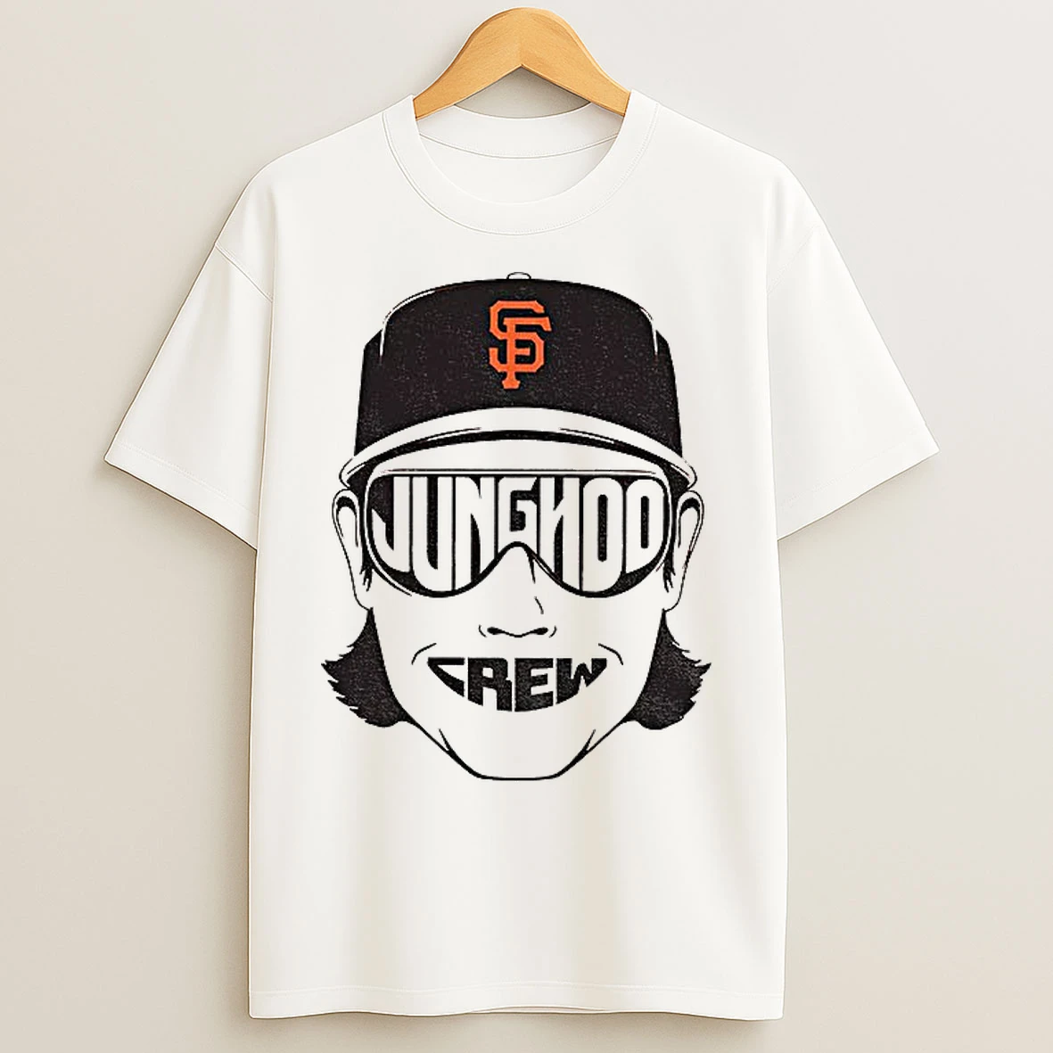 Classic Lee Jung Hoo Big Face San Francisco Giants Mlb Baseball Jung Hoo Crew T Shirts
