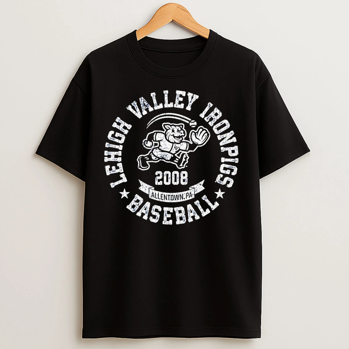 Classic Lehigh Valley Ironpigs 2008 Allentown T Shirts