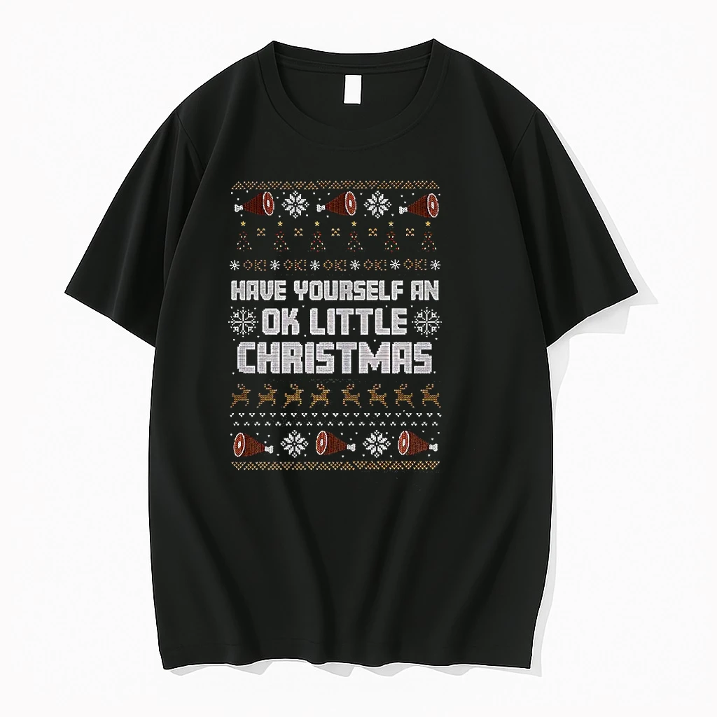 Classic Leigh Mcnasty Have Yourself An Ok Little Christmas Ugly Pork Trotters T Shirts