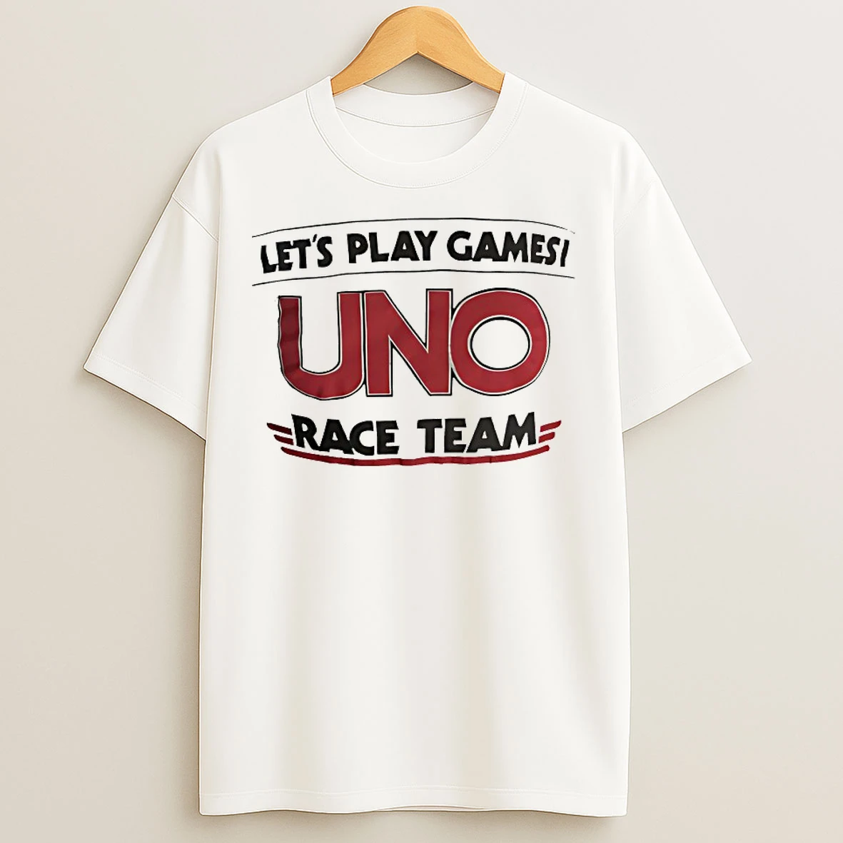 Classic Lets Play Games Race Team T Shirts