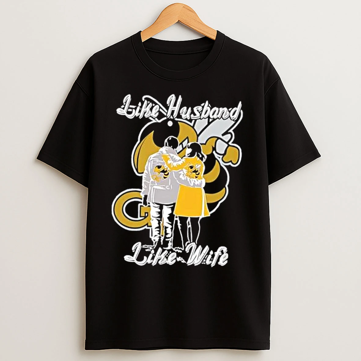 Classic Like Husband Like Wife Like Georgia Tech Yellow Jackets T Shirts