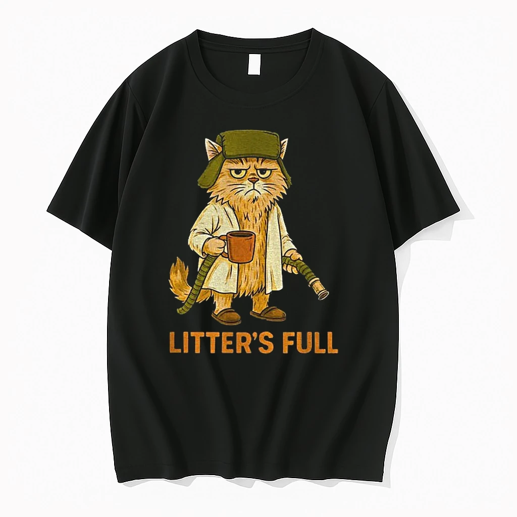 Classic Litters Full Christmas Vacation Cat Funny T Shirts