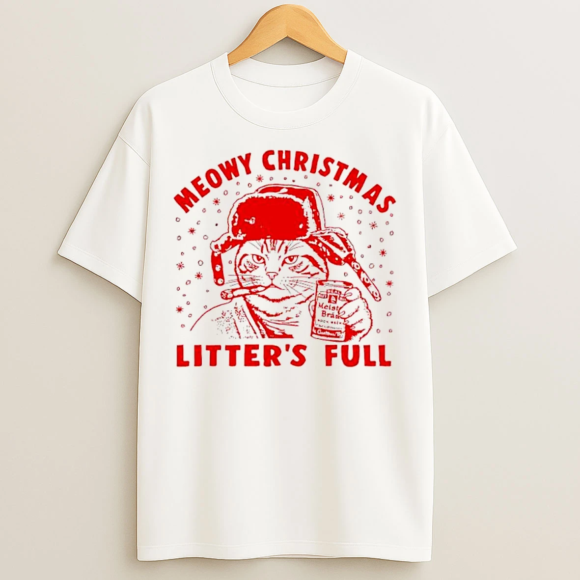 Classic Litters Full Meowy Christmas Vacation Cat T Shirts