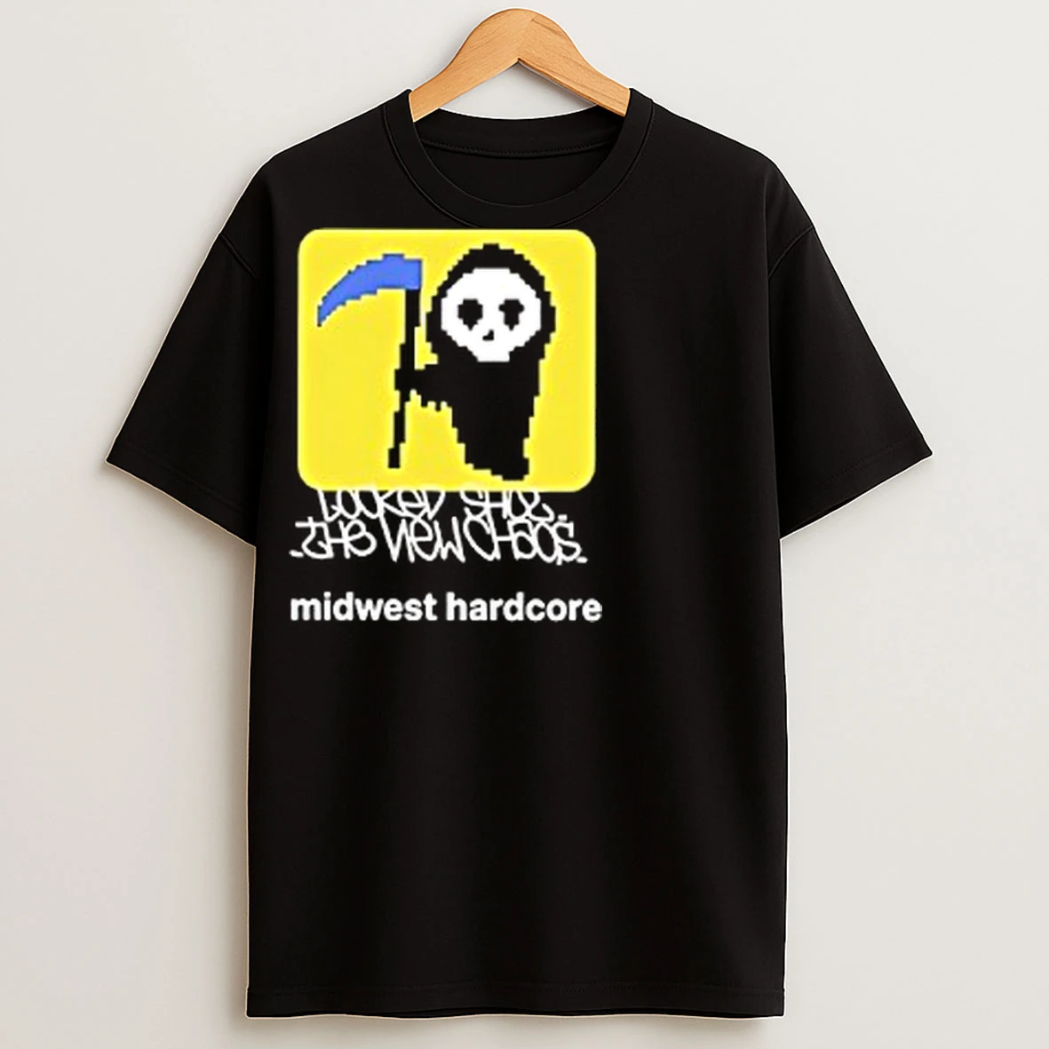Classic Locked Shut The New Chaos Midwest Hardcore Reaper T Shirts