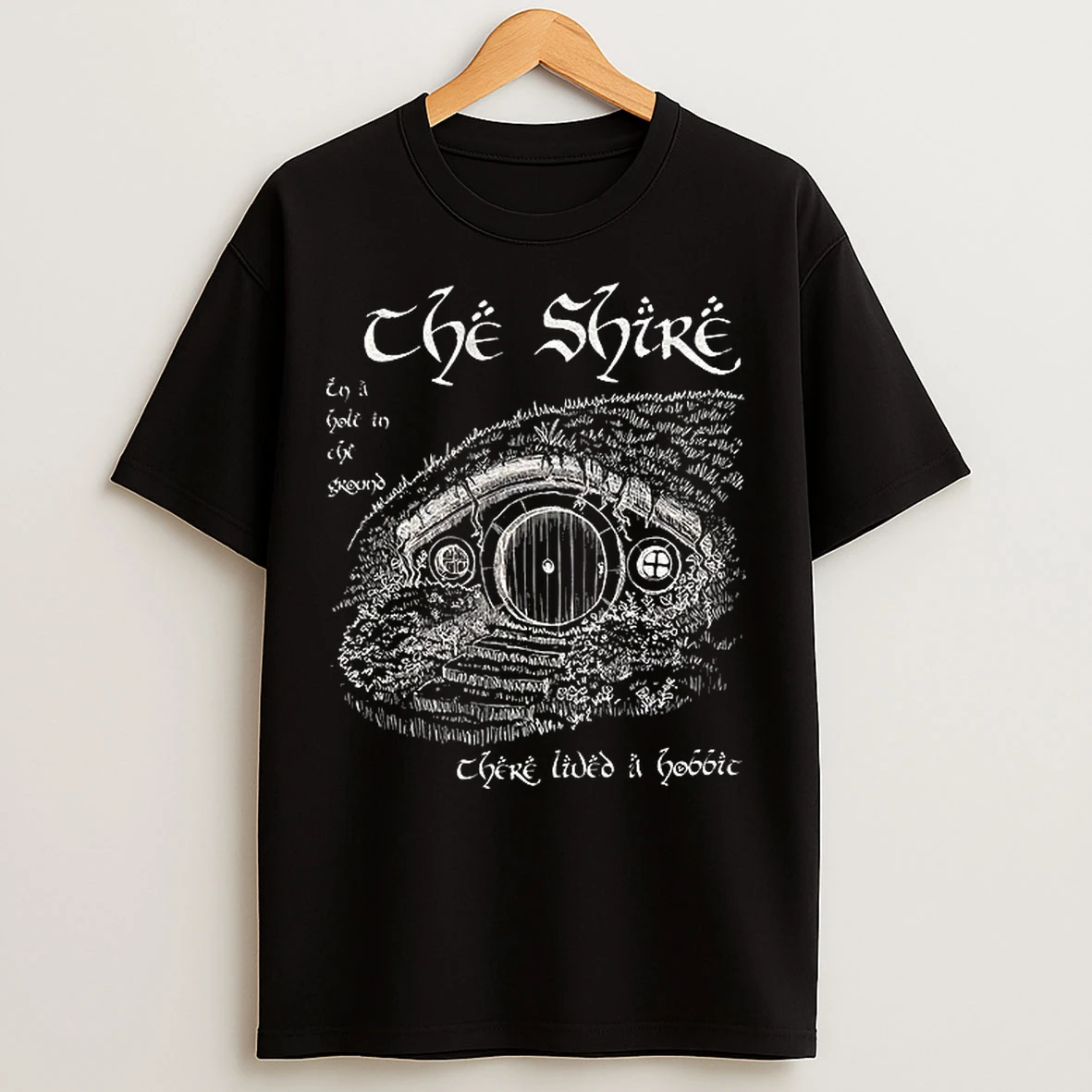 Classic Lord Of The Rings The Shire Where Lived A Hobbit T Shirts