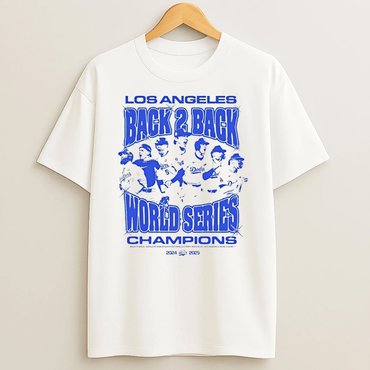Classic Los Angeles Back 2 Back World Series Champions 2024 2025 T Shirts