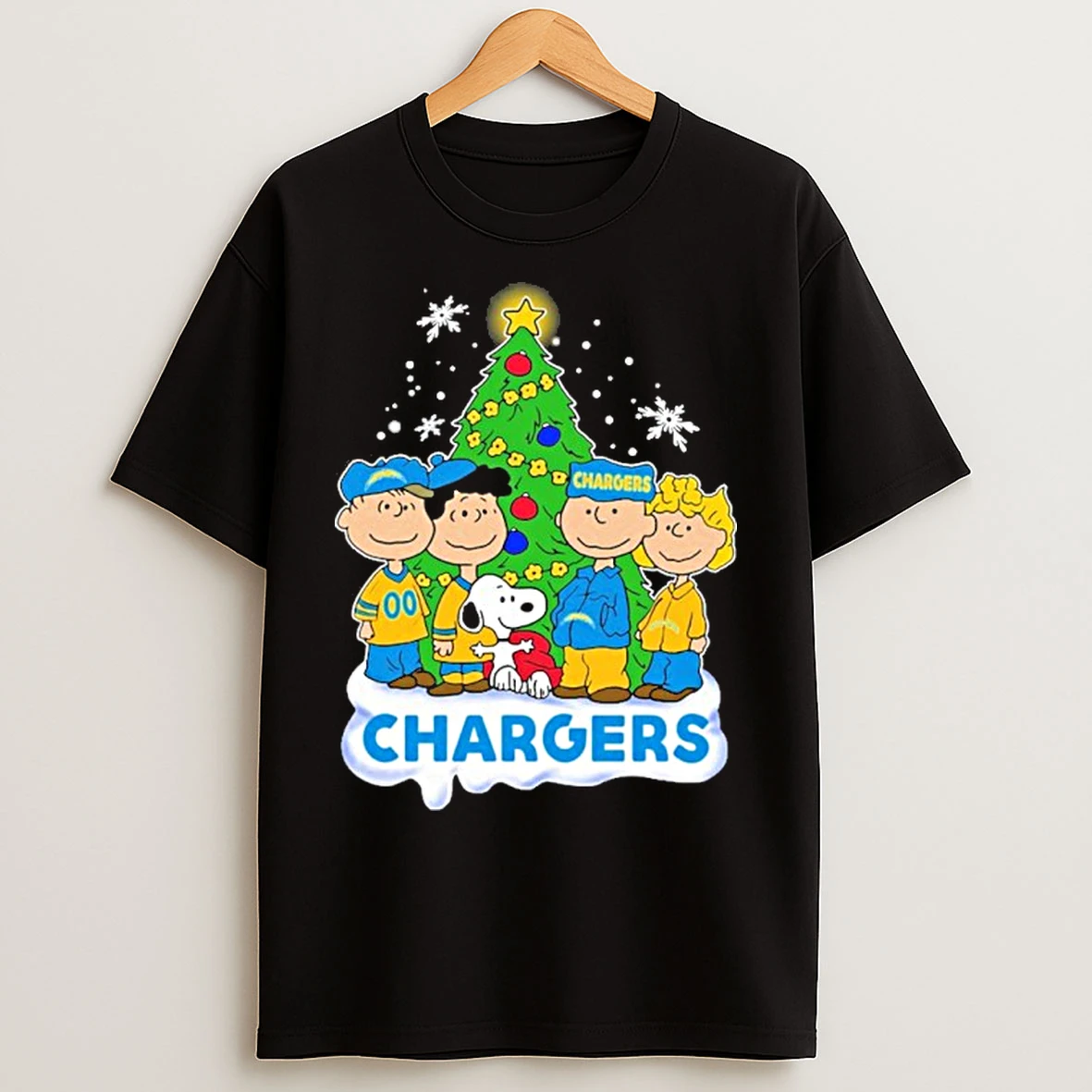 Classic Los Angeles Chargers X The Peanuts Christmas 2025 T Shirts