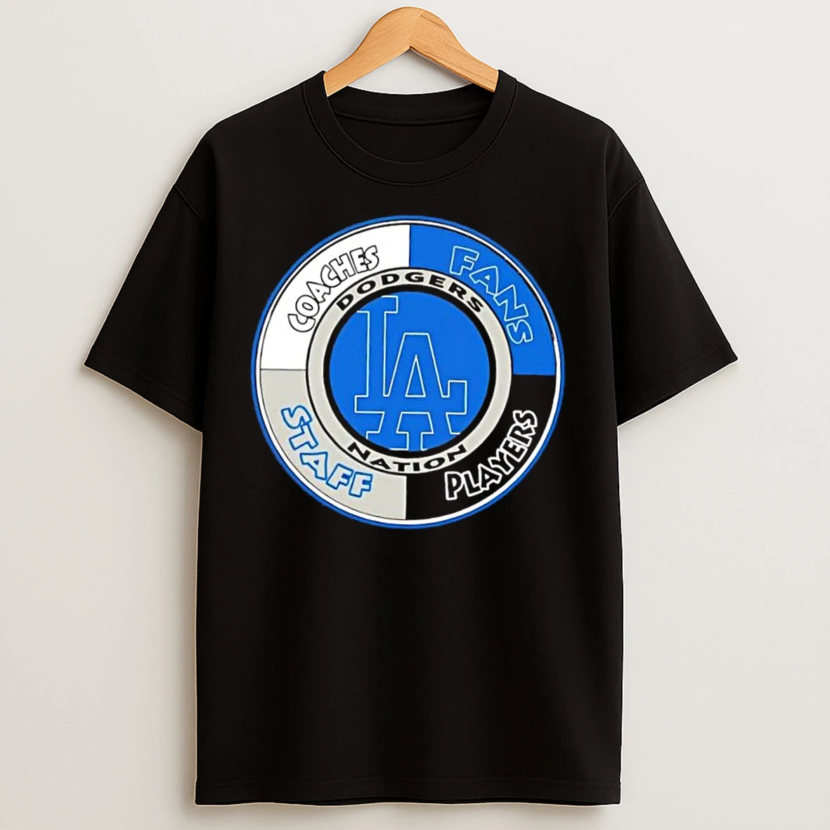 Classic Los Angeles Dodgers Nation Coaches Fans Staff Players T Shirts