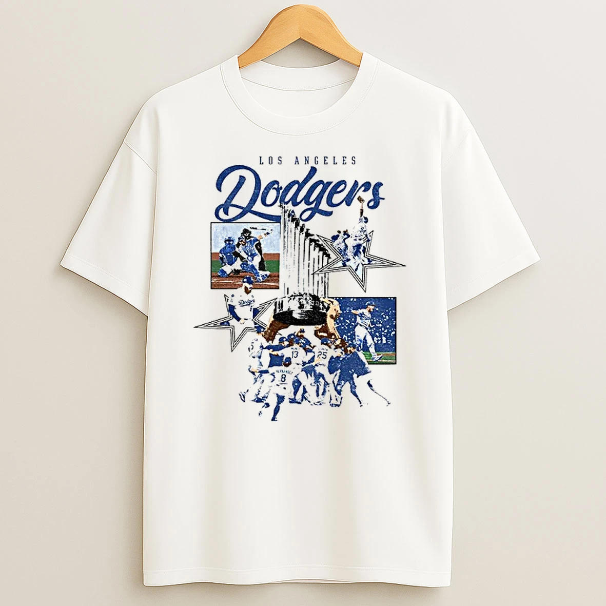 Classic Los Angeles Dodgers World Series Champions Tribute T Shirts