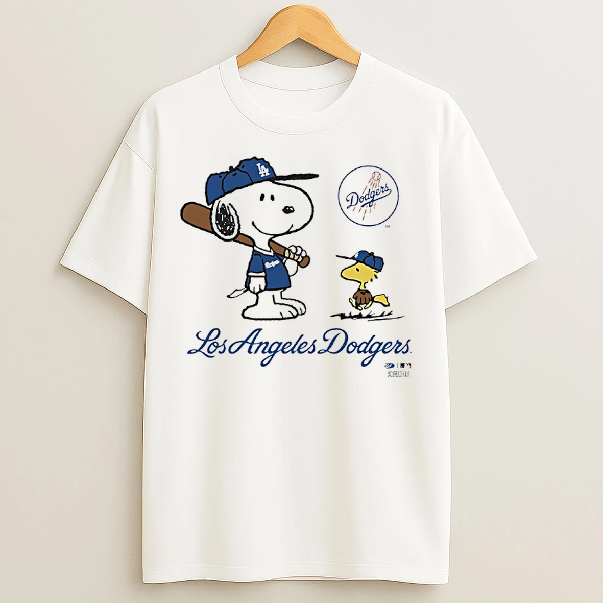 Classic Los Angeles Dodgers X Peanuts Snoopy And Woodstock T Shirts