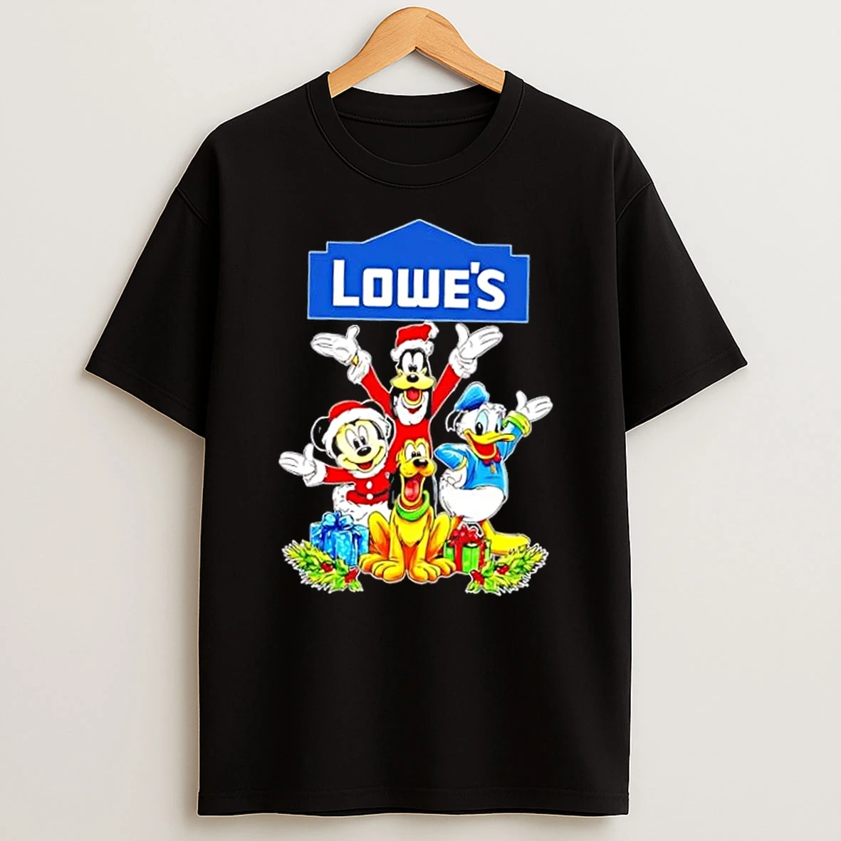Classic Lowes X Team Mickey Merry Christmas T Shirts