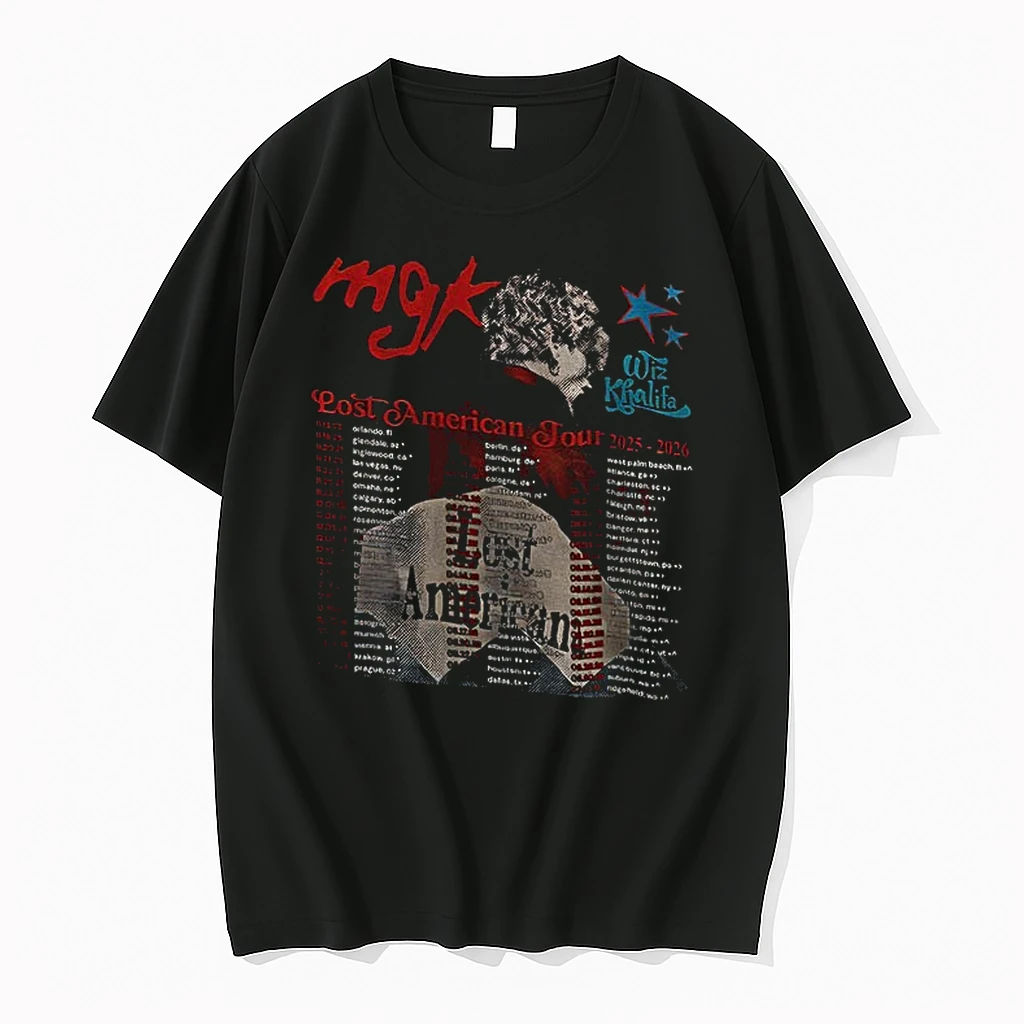 Classic Machine Gun Kelly Lost American Tour 2025 T Shirts