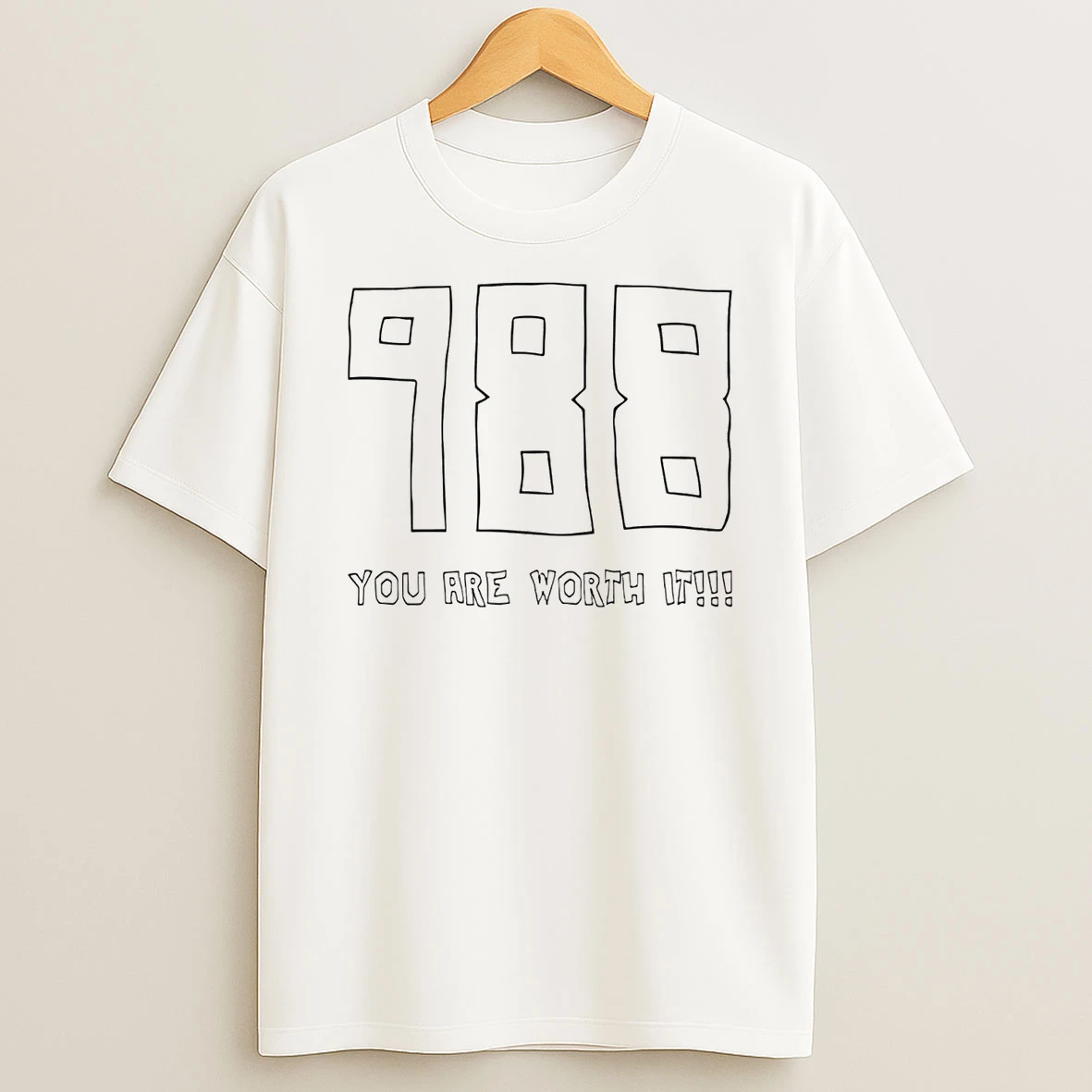 Classic Mack Hollins 988 You Are Worth It T Shirts
