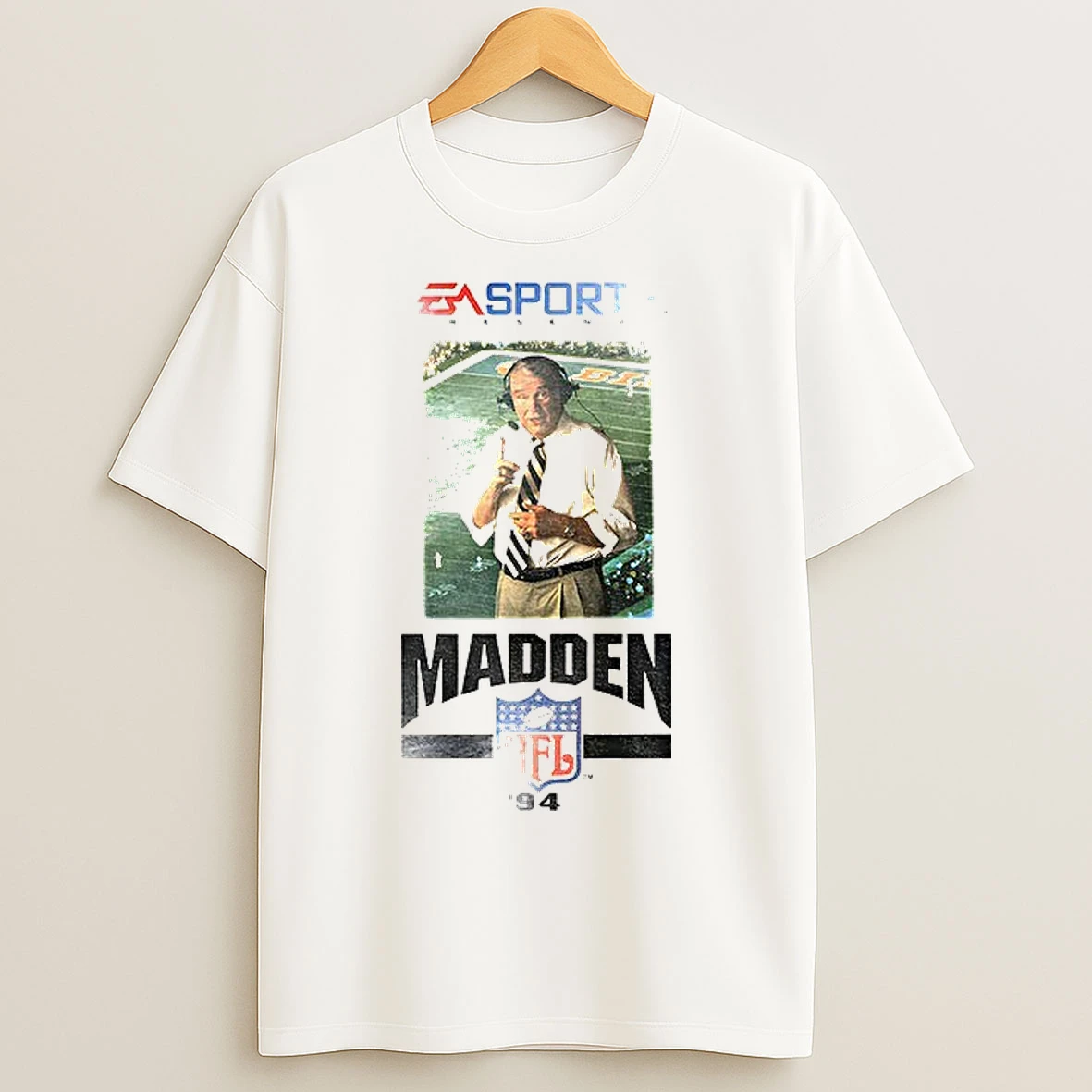 Classic Madden Nfl 94 Cover Ea Sports Vintage Photo T Shirts
