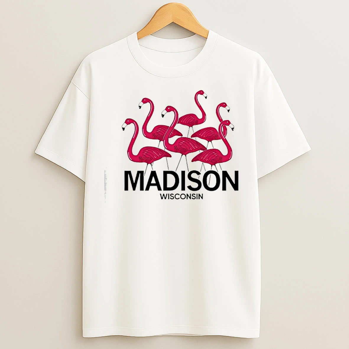 Classic Madison Flamingos Pink T Shirts