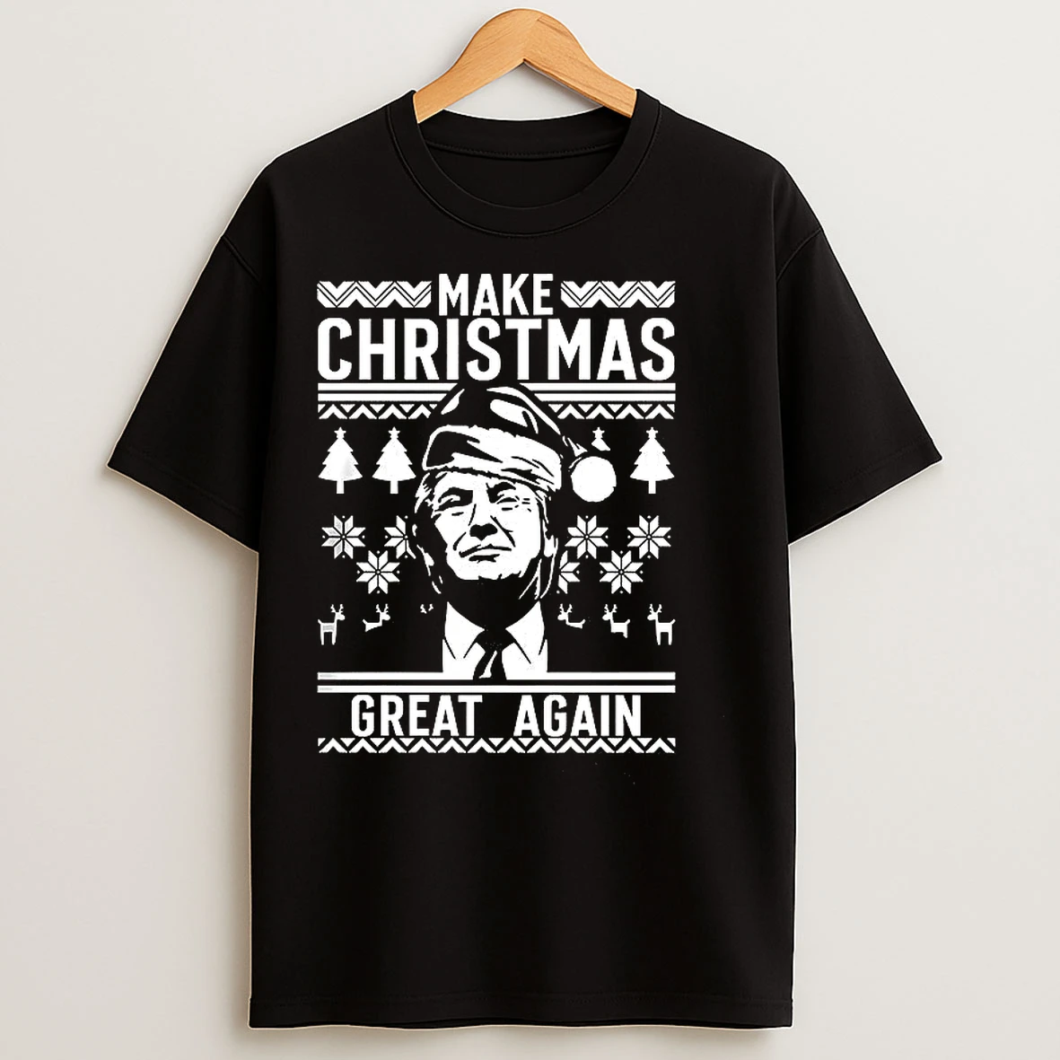 Classic Make Christmas Great Again Trump Satirical T Shirts