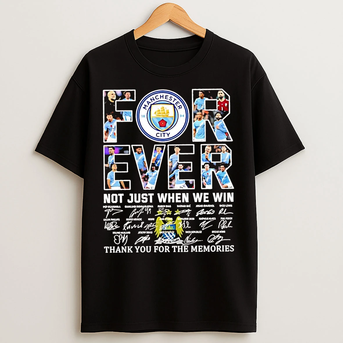 Classic Manchester City Fc Forever Not Just When We Win Thank You For The Memories T Shirts