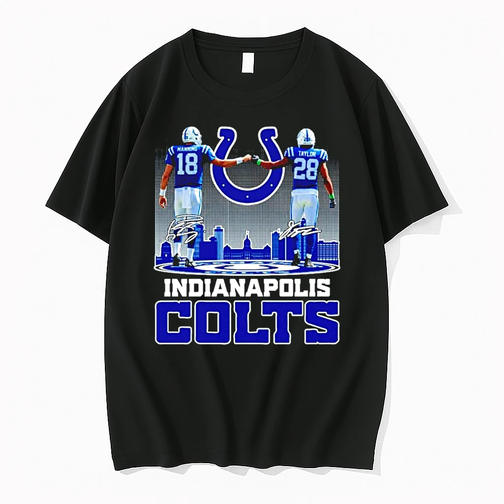 Classic Manning And Taylor Indianapolis Colts 2025 City Skyline T Shirts
