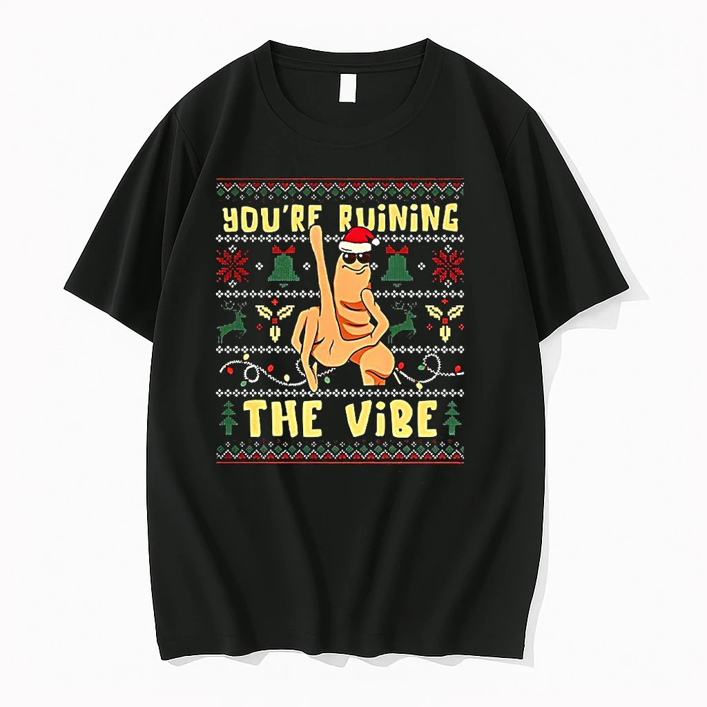 Classic Marcus The Worm Youre Ruining The Vibe Ugly Christmas T Shirts