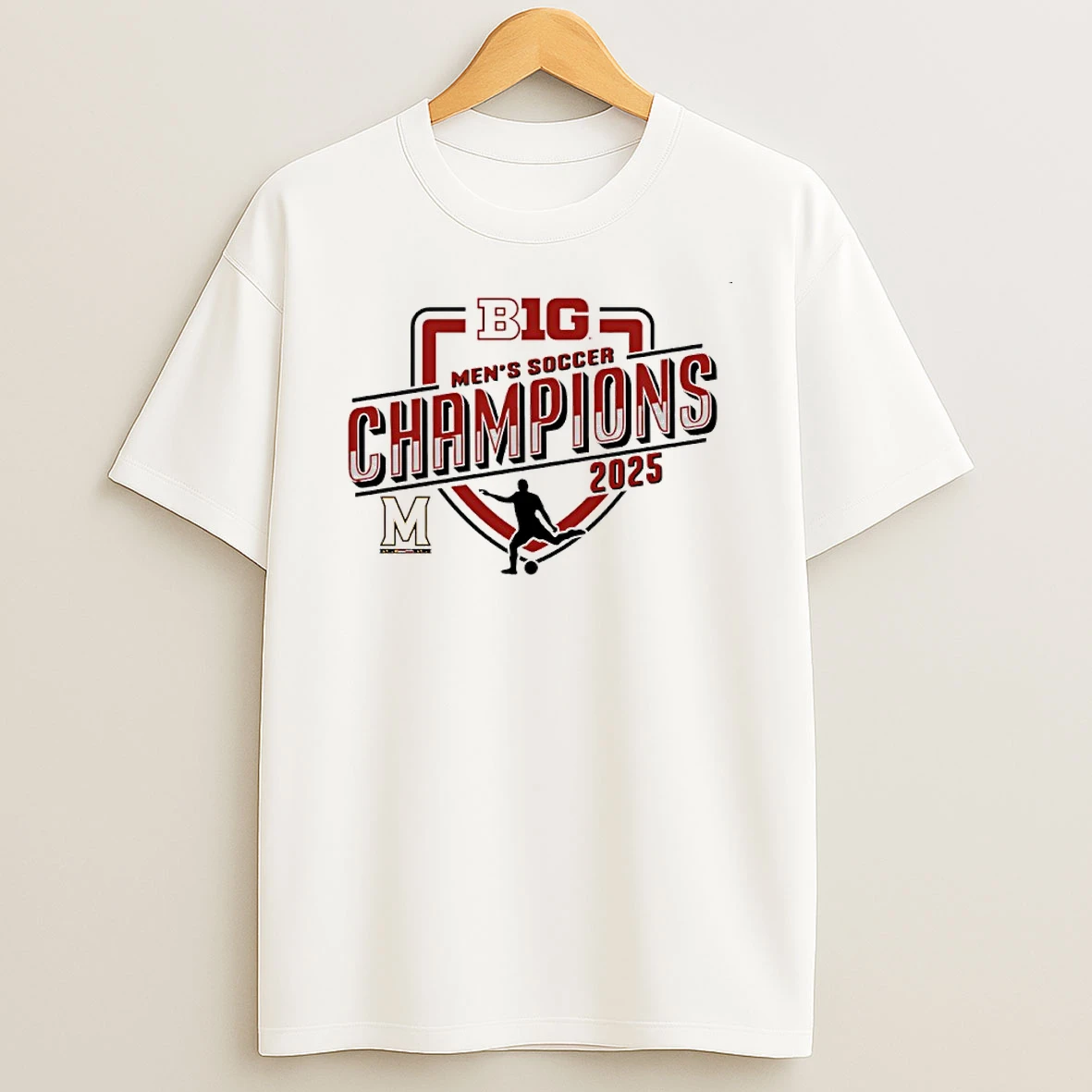 Classic Maryland Terrapins 2025 Big Ten Mens Soccer Regular Season Champions T Shirts