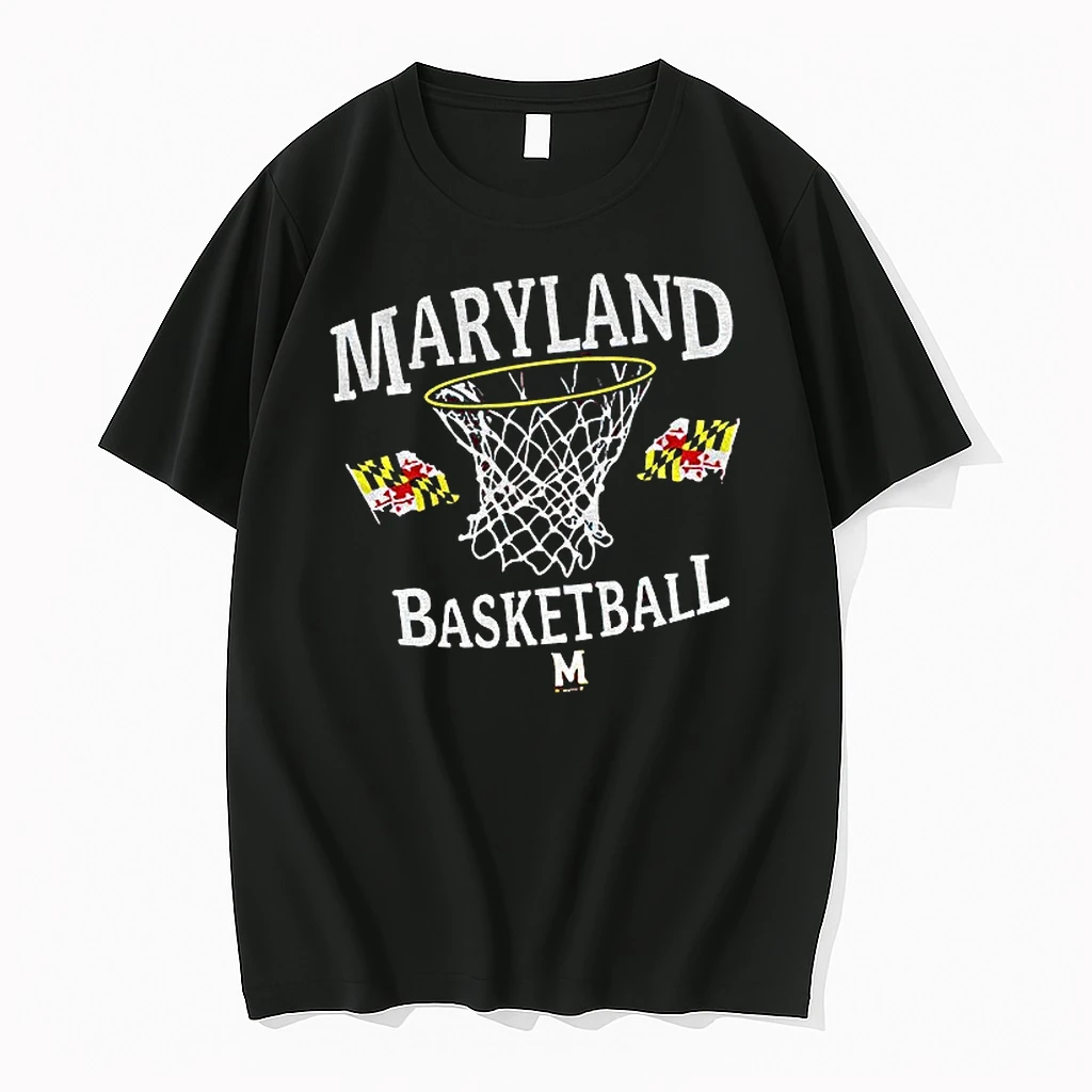 Classic Maryland Terrapins Basketball Nba Logo T Shirts
