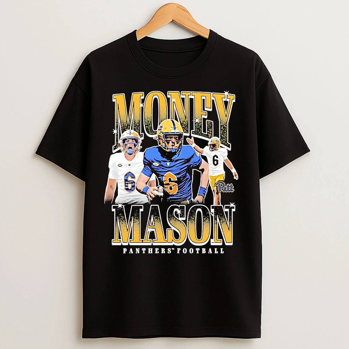 Classic Mason Heintschel Illustrated Pittsburgh Panthers T Shirts