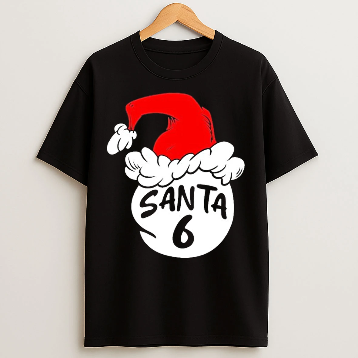 Classic Matching Family Group Santa Hat 6 T Shirts
