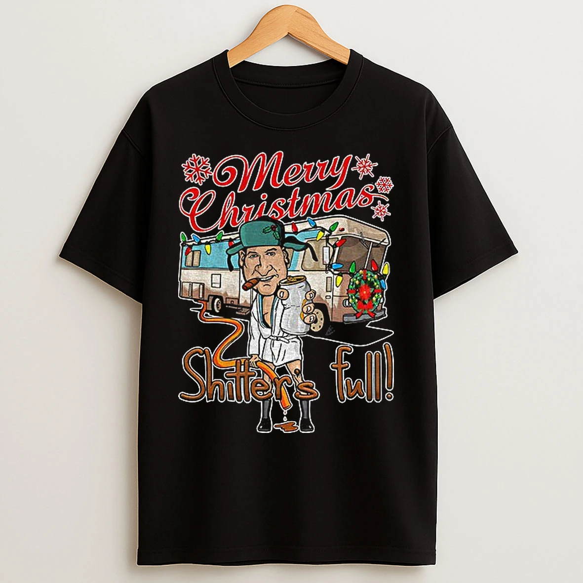 Classic Merry Christmas Shitters Full Sarcastic Christmas T Shirts