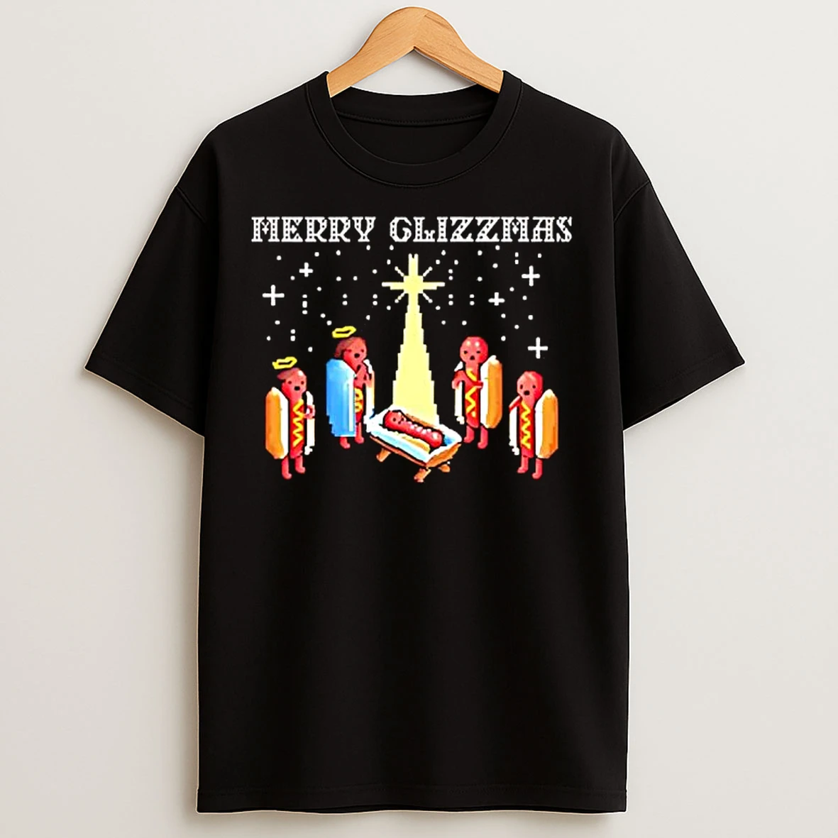 Classic Merry Glizzmas Mesh Trucker Hotdog T Shirts