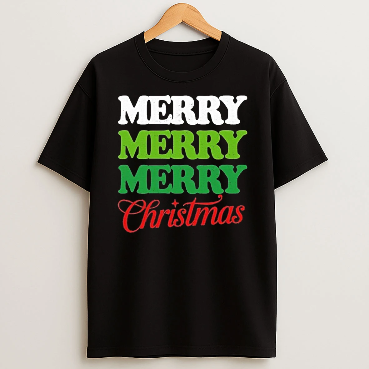 Classic Merry Merry Merry Christmas T Shirts