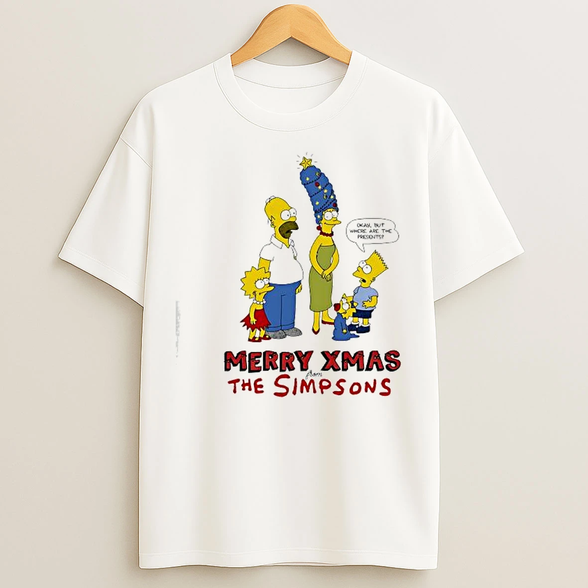 Classic Merry Xmas From The Simpsons T Shirts