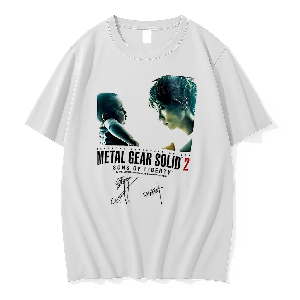 Classic Metal Gear Solid 2 Sons Of Liberty Signature T Shirts
