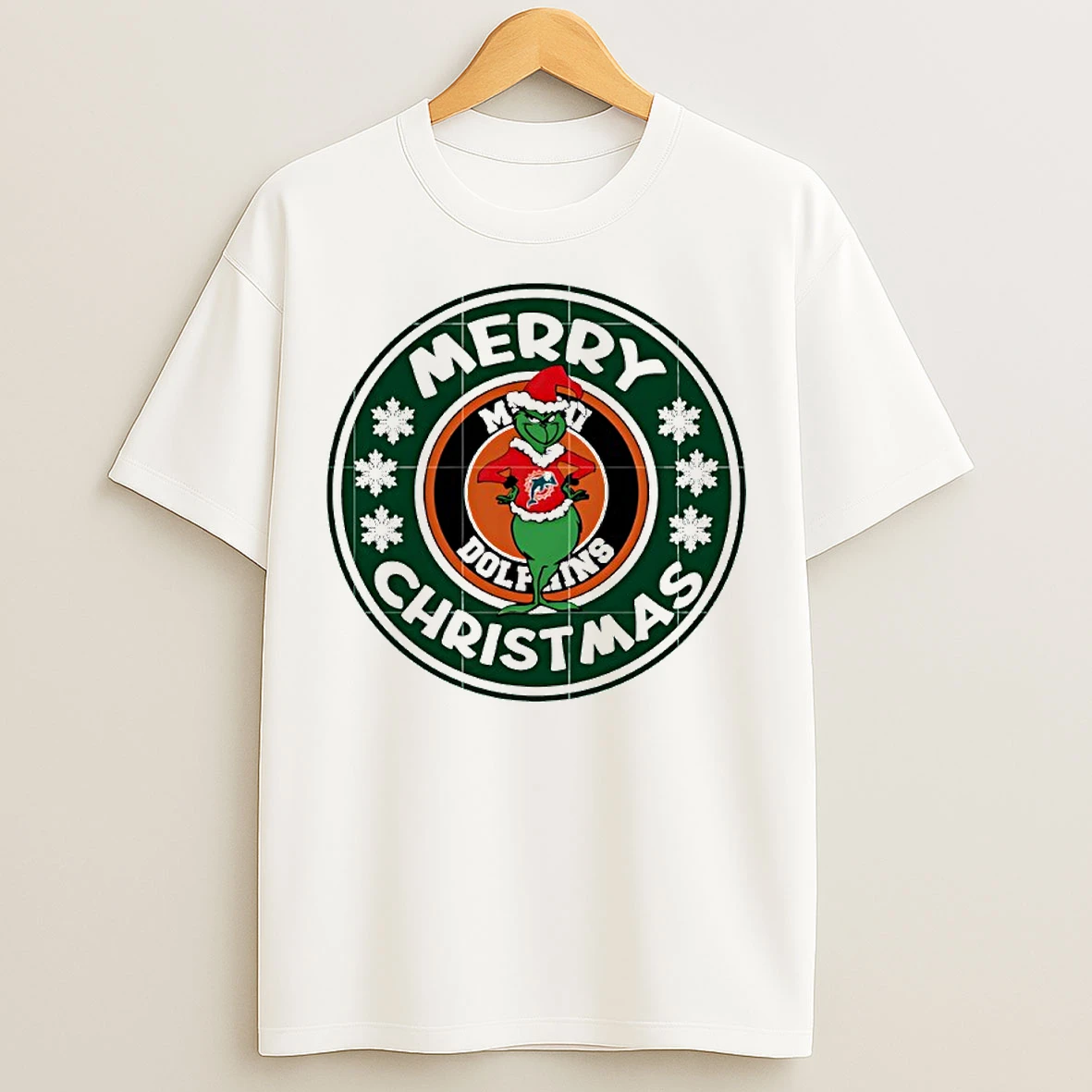 Classic Miami Dolphins Grinch Merry Christmas T Shirts