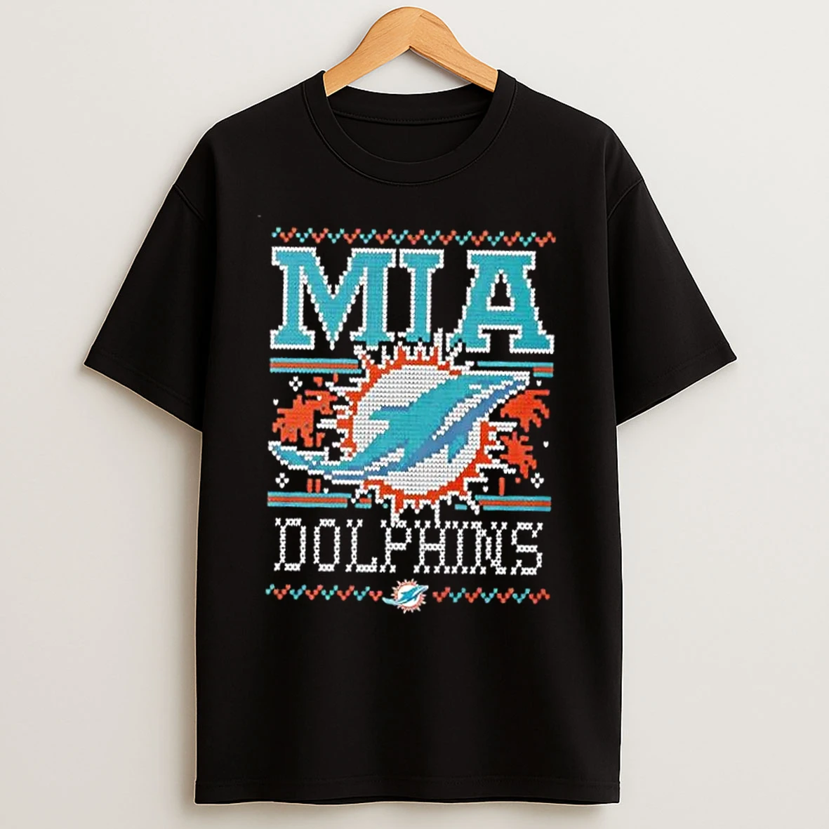 Classic Miami Dolphins Holiday Christmas T Shirts