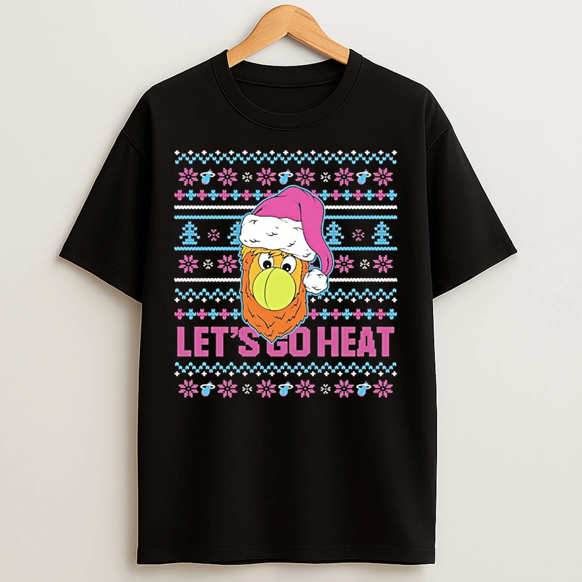Classic Miami Heat Vice Nights Burnie Christmas T Shirts