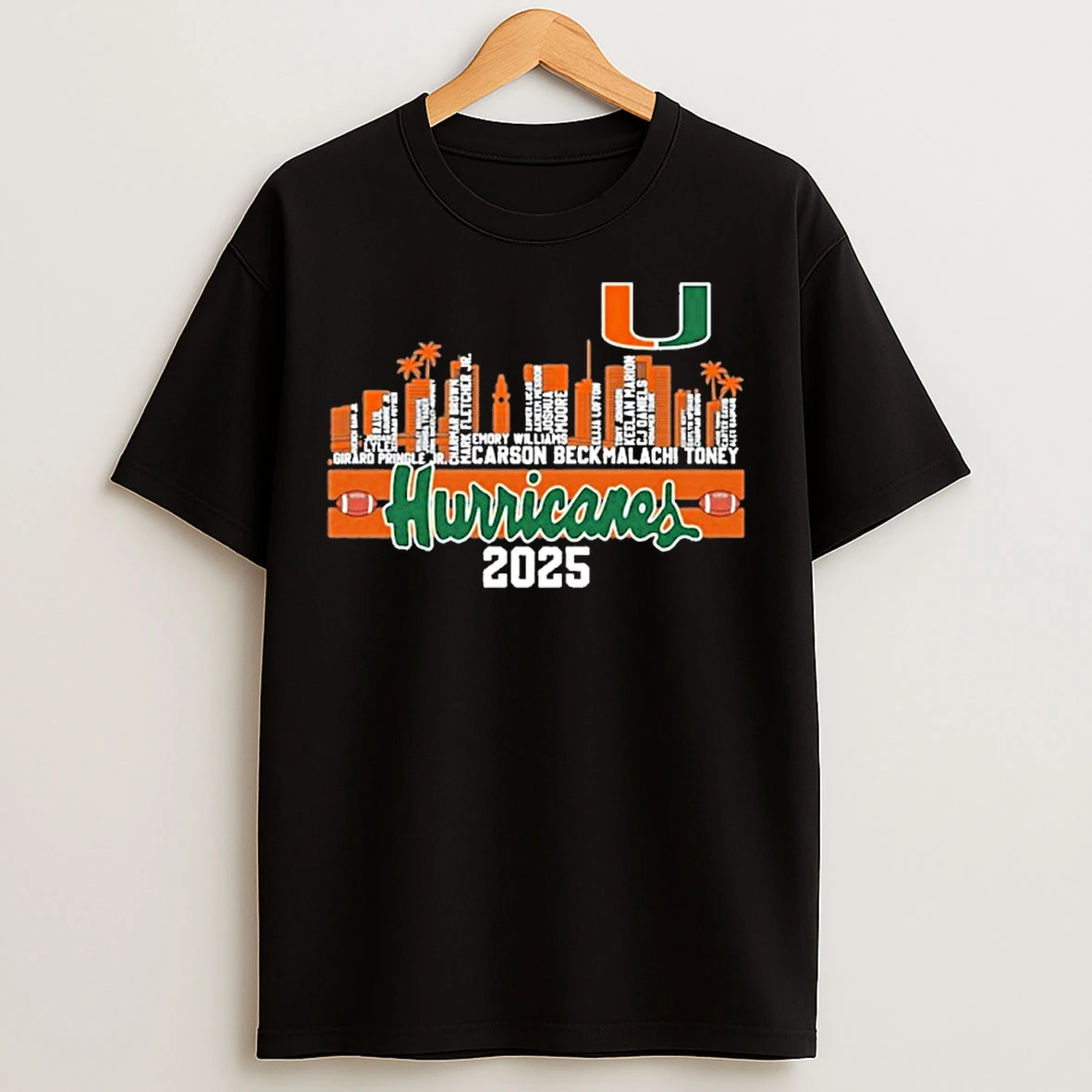 Classic Miami Hurricanes Logo 2025 City Vintage T Shirts