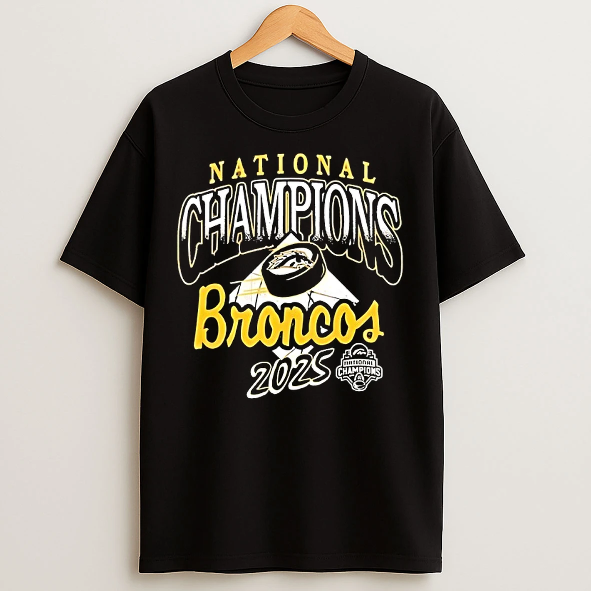 Classic Michigan Broncos National Mens Hockey Champions 2025 T Shirts