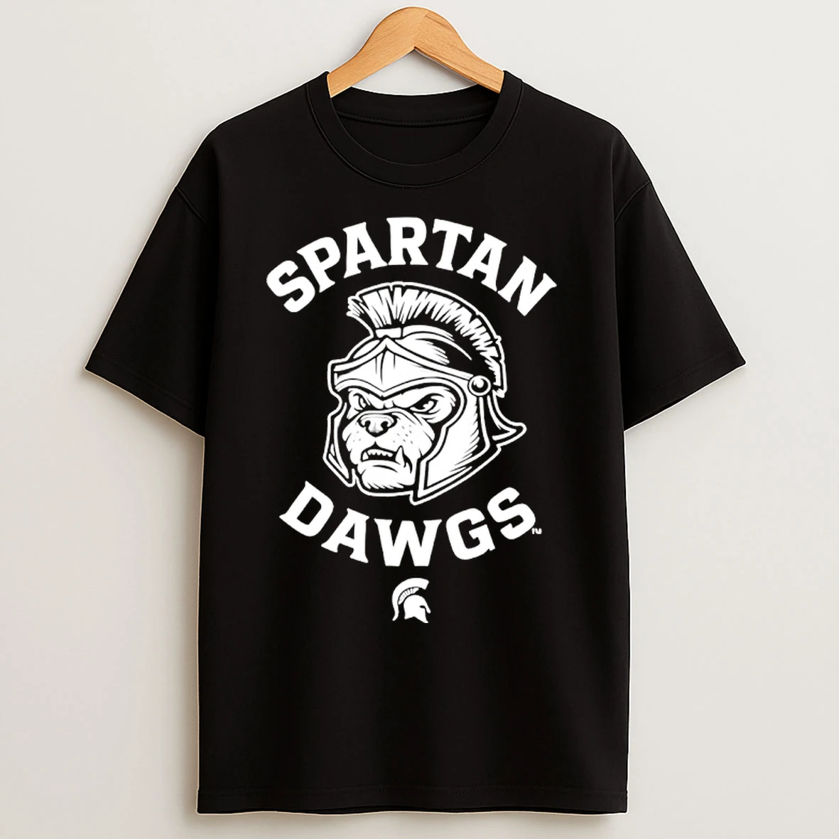Classic Michigan State Basketball Spartan Dawgs Parody Logo T Shirts