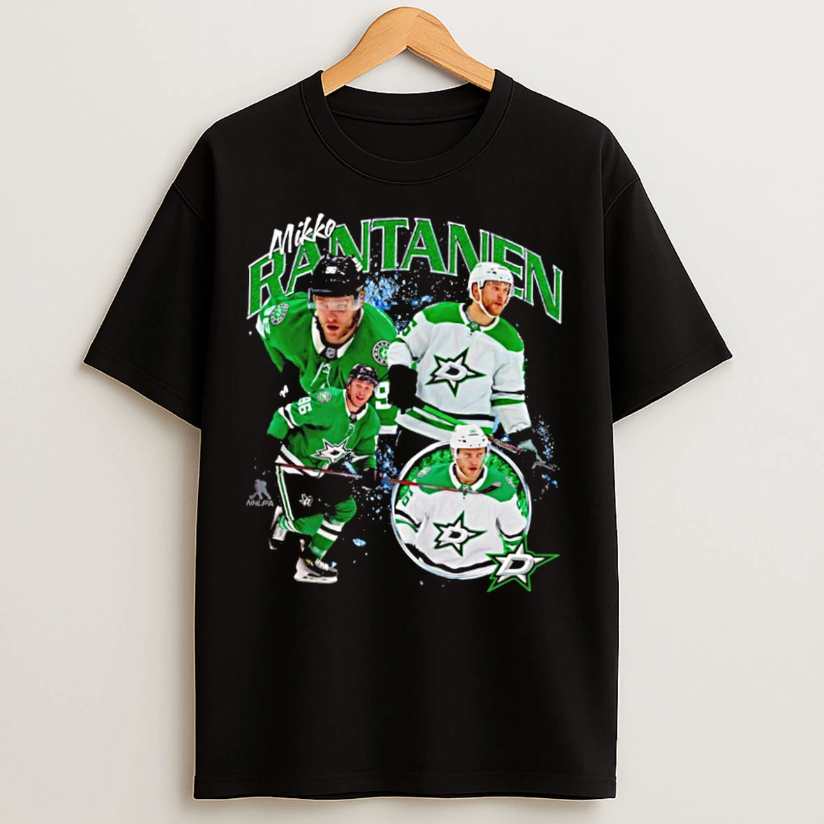 Classic Mikko Rantanen Dallas Stars Nhl Player Collage T Shirts