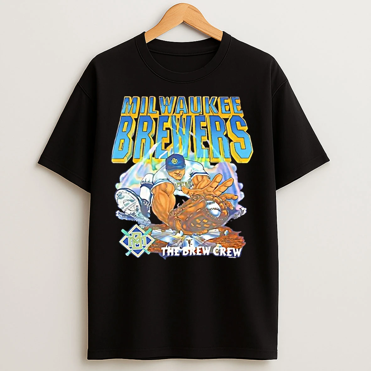 Classic Milwaukee Brewers Baseball The Brew Crew Vintage 1994 T Shirts