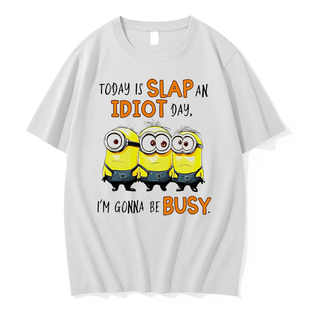 Classic Minion Today Is Slap An Idiot Day Im Gonna Be Busy T Shirts